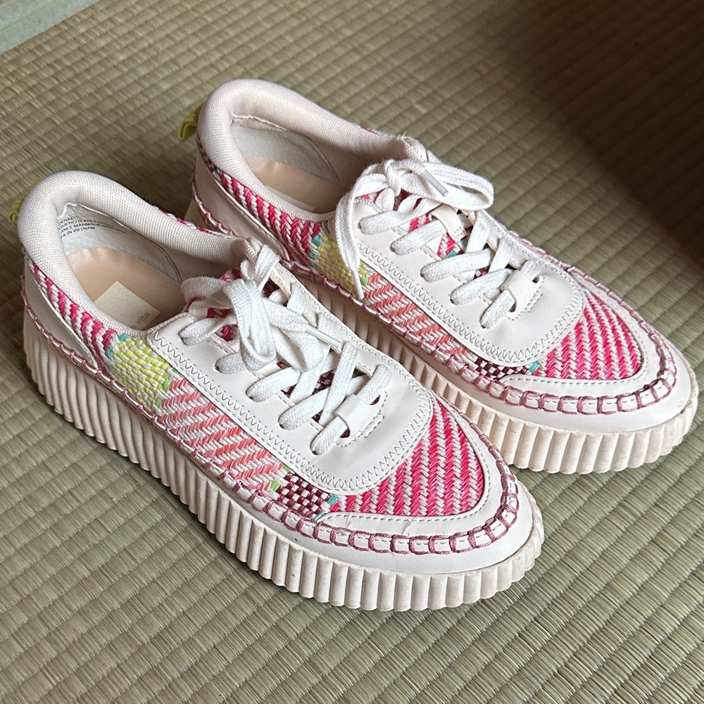 Dolce Vita Pink and White Sneakers